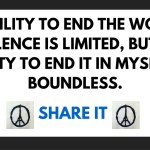 Our ability to end the world’s violence is limited, but my ability to end it in myself is boundless. @unexecutive
